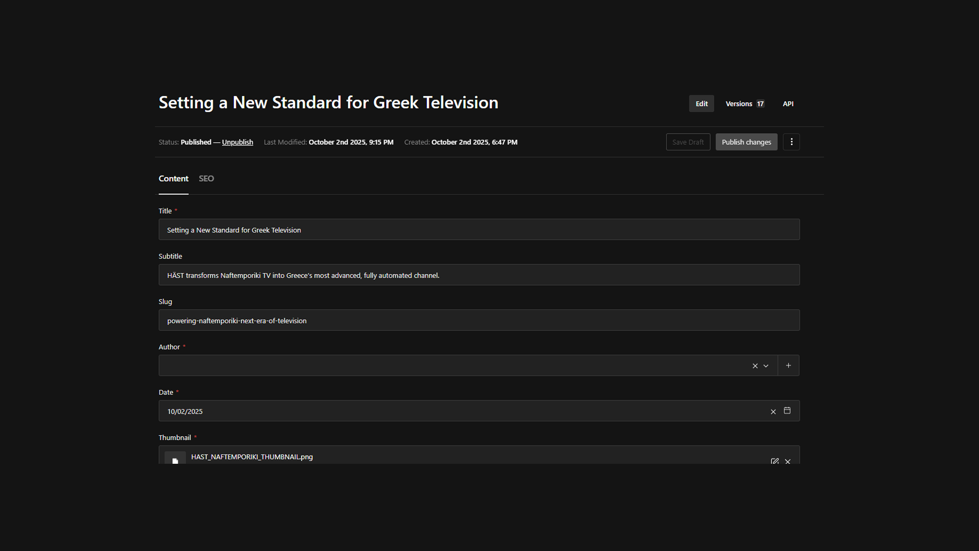 Complete Content Autonomy